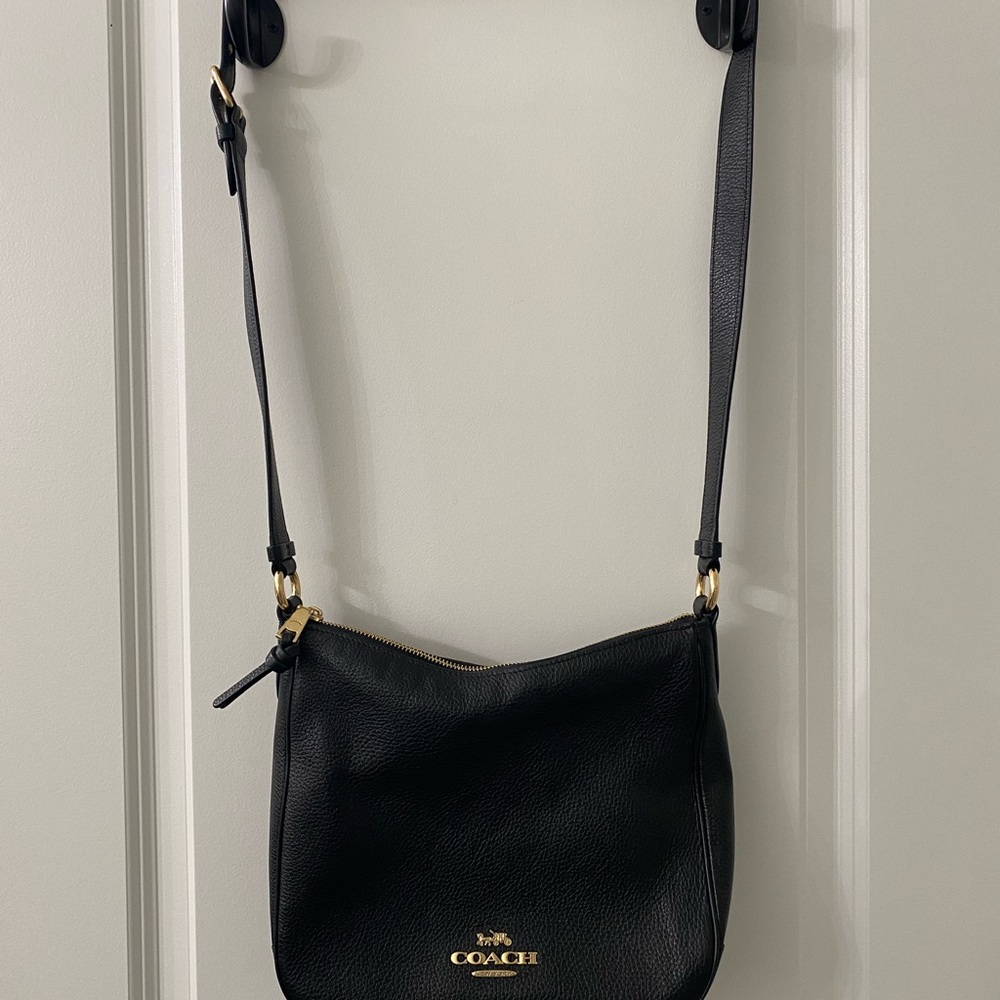 Coach Black Leather Crossbody Bag